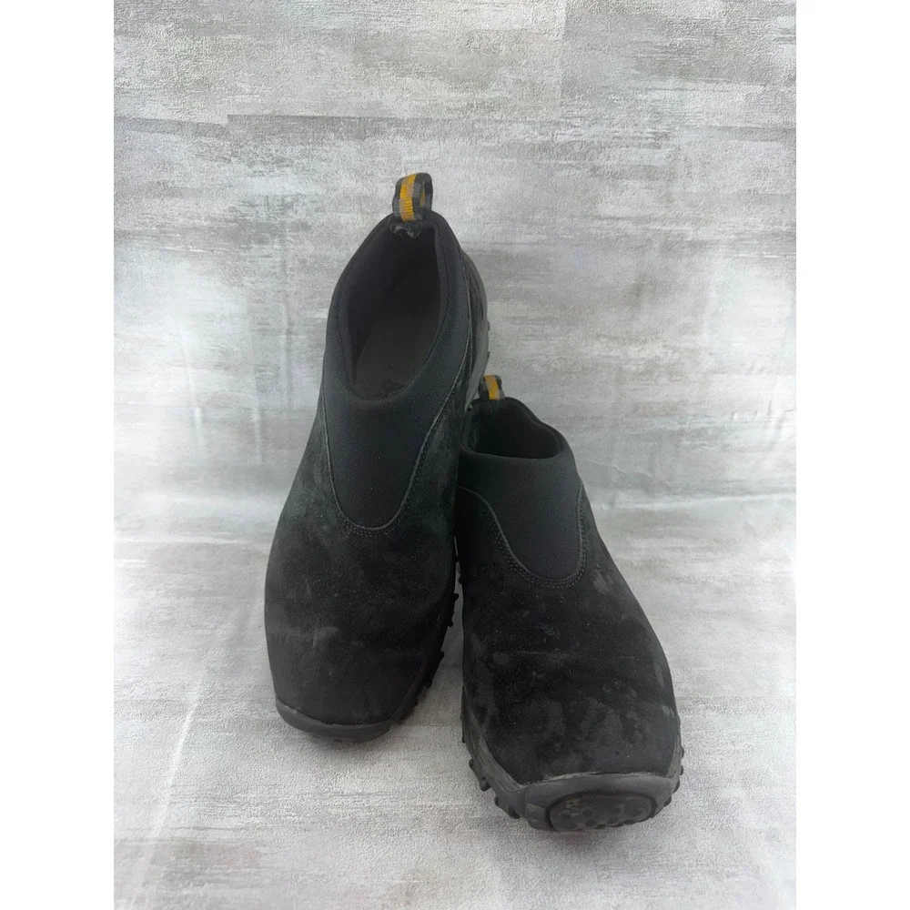 Merrell Men Jungle Moc Black Suede Slip On Comfort Hiking Shoes Sz US 9